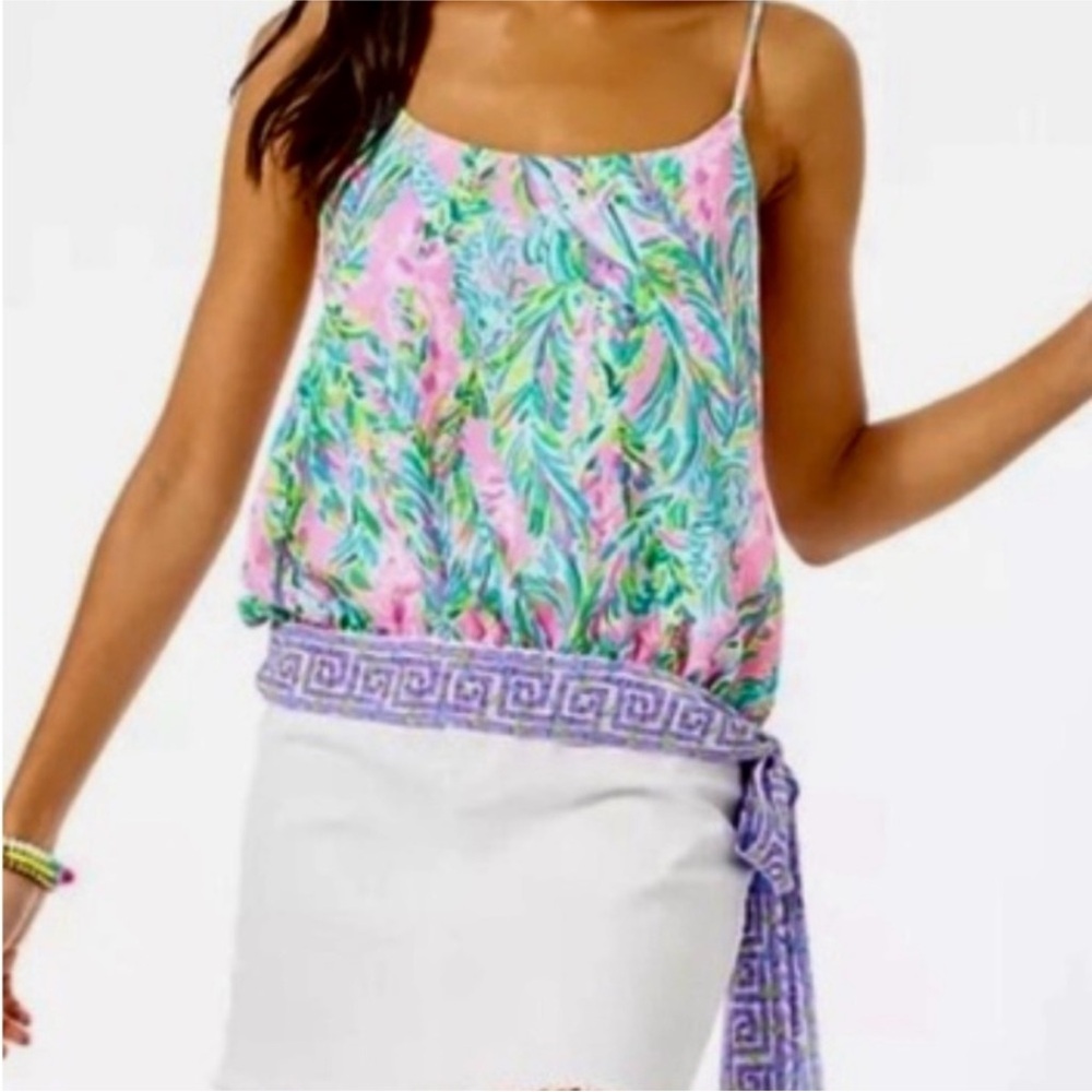 NWT Lilly Pulitzer Sz XL Ainsley Top Unicorn of the Sea